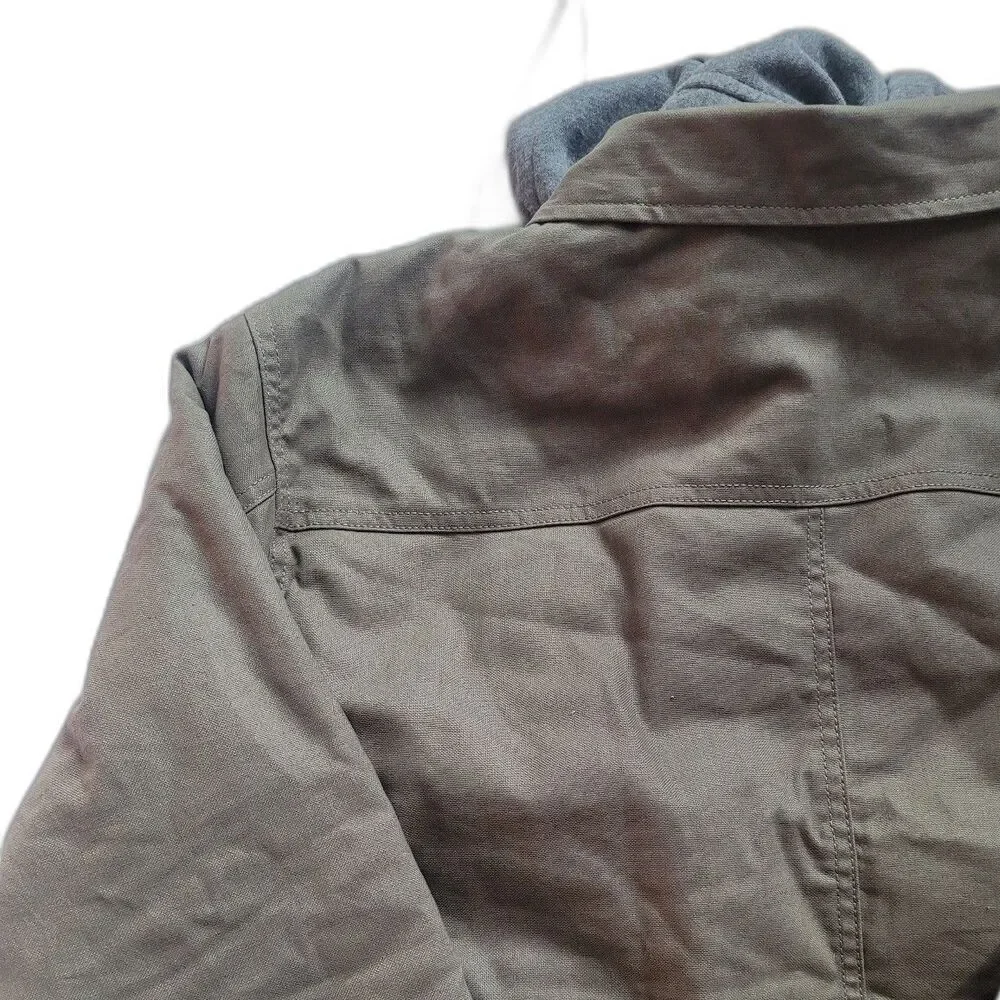Wrangler Green/Grey Hooded Jacket – Size XL
